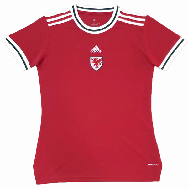 Galles maglia da calcio femminile da casa del prima maglia da calcio per abbigliamento sportivo da donna 2022-2023